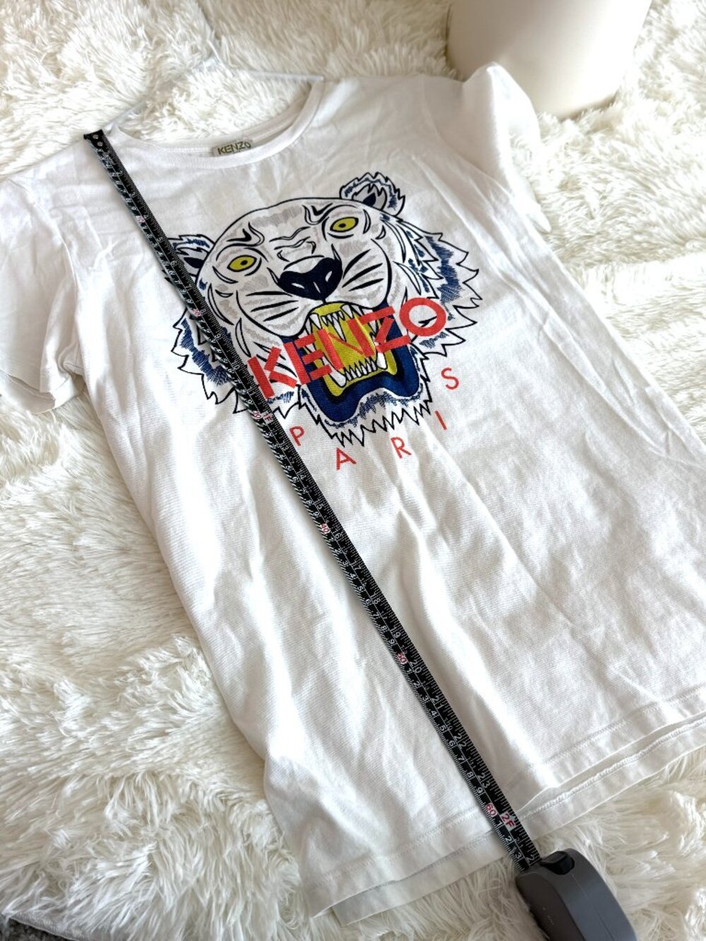 Kenzo Tiger T-Shirt White | Kids XL Fits Women S | Iconic Logo Tee